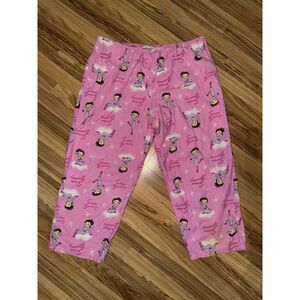 Betty‎ Boop Vintage 2005 Pajama Pants Women's Plus 3X Snow Bunny Lounge Sleep